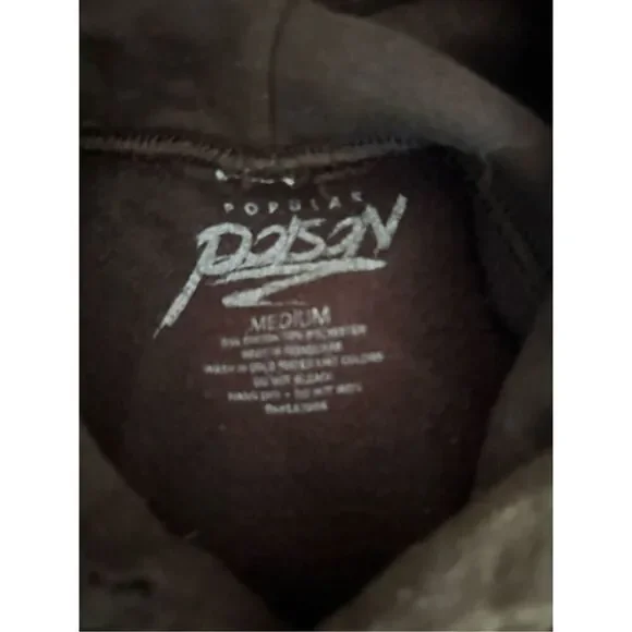 Popular Poison Tokyo Japan Hoodie Men Medium Long Sleeve Pocket Sweatshirt Kanji - Picture 5 of 6